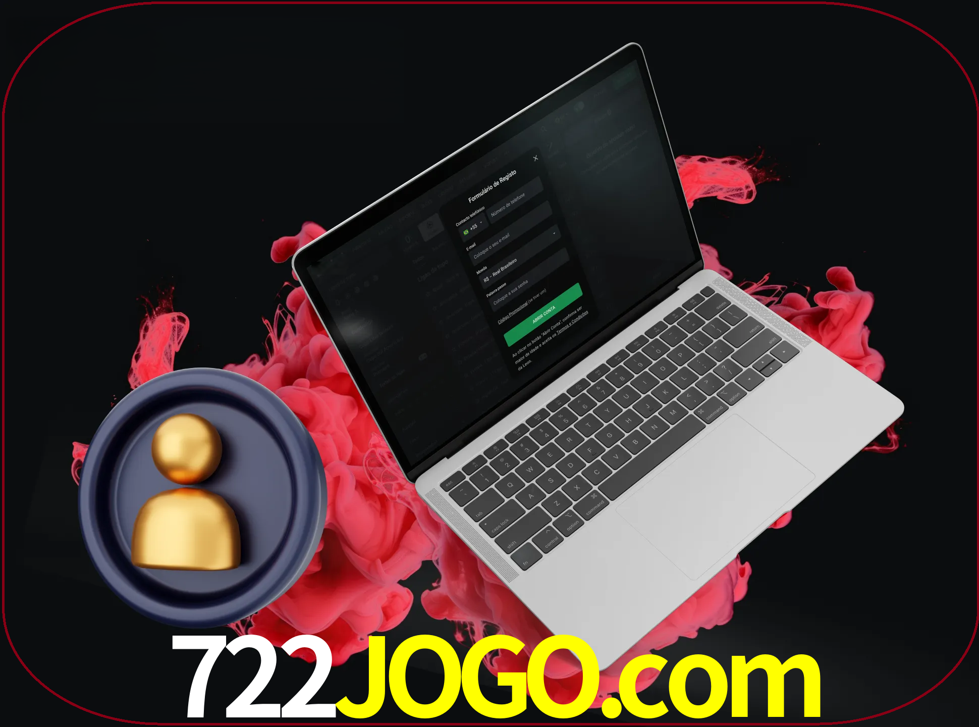 No cabeçalho do site 722jogo, clique no botão que o levará a um formulário especial onde terá de introduzir as suas informações actuais.