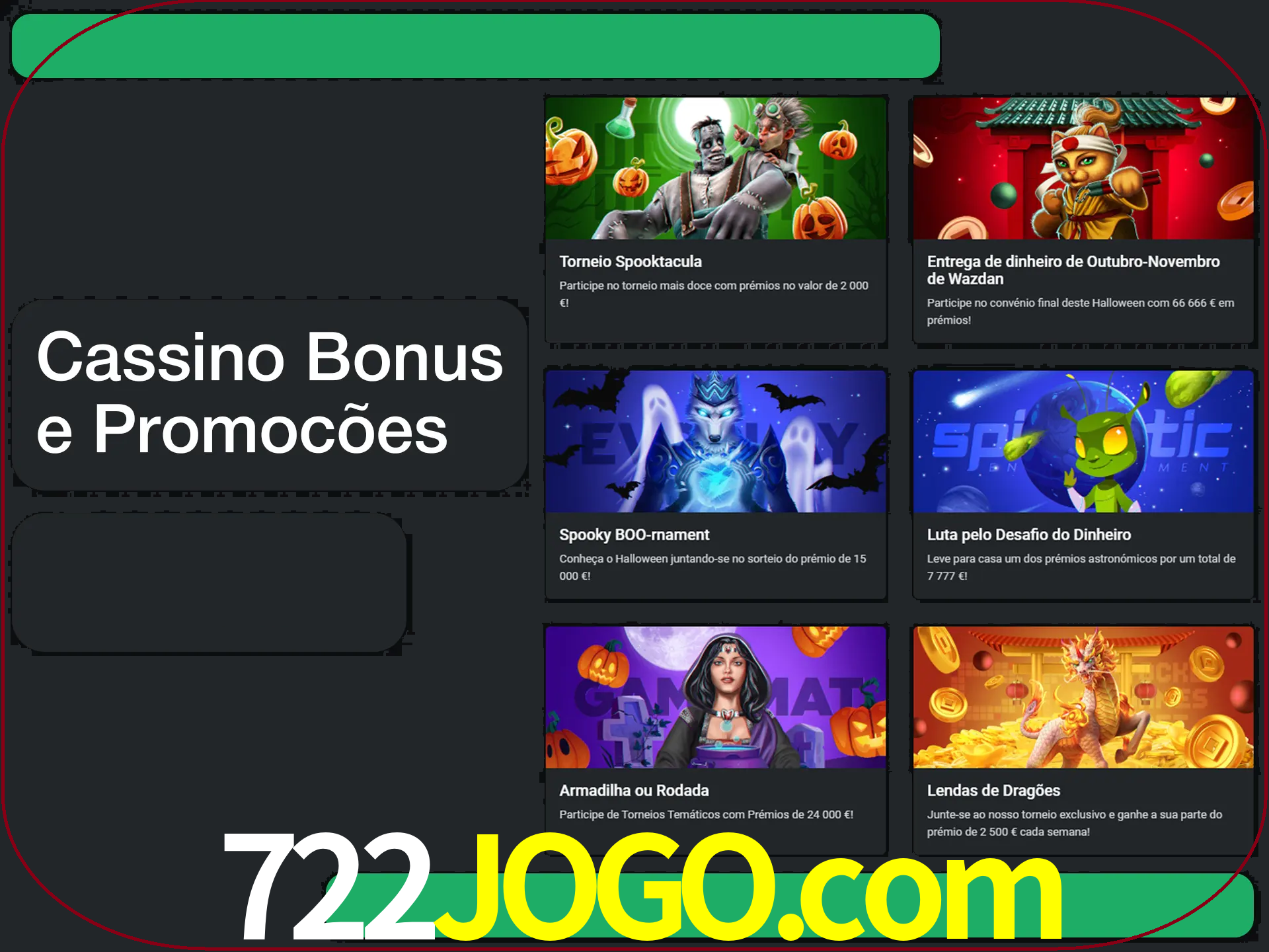 Verifique se há novos bônus de cassino para reivindicar.