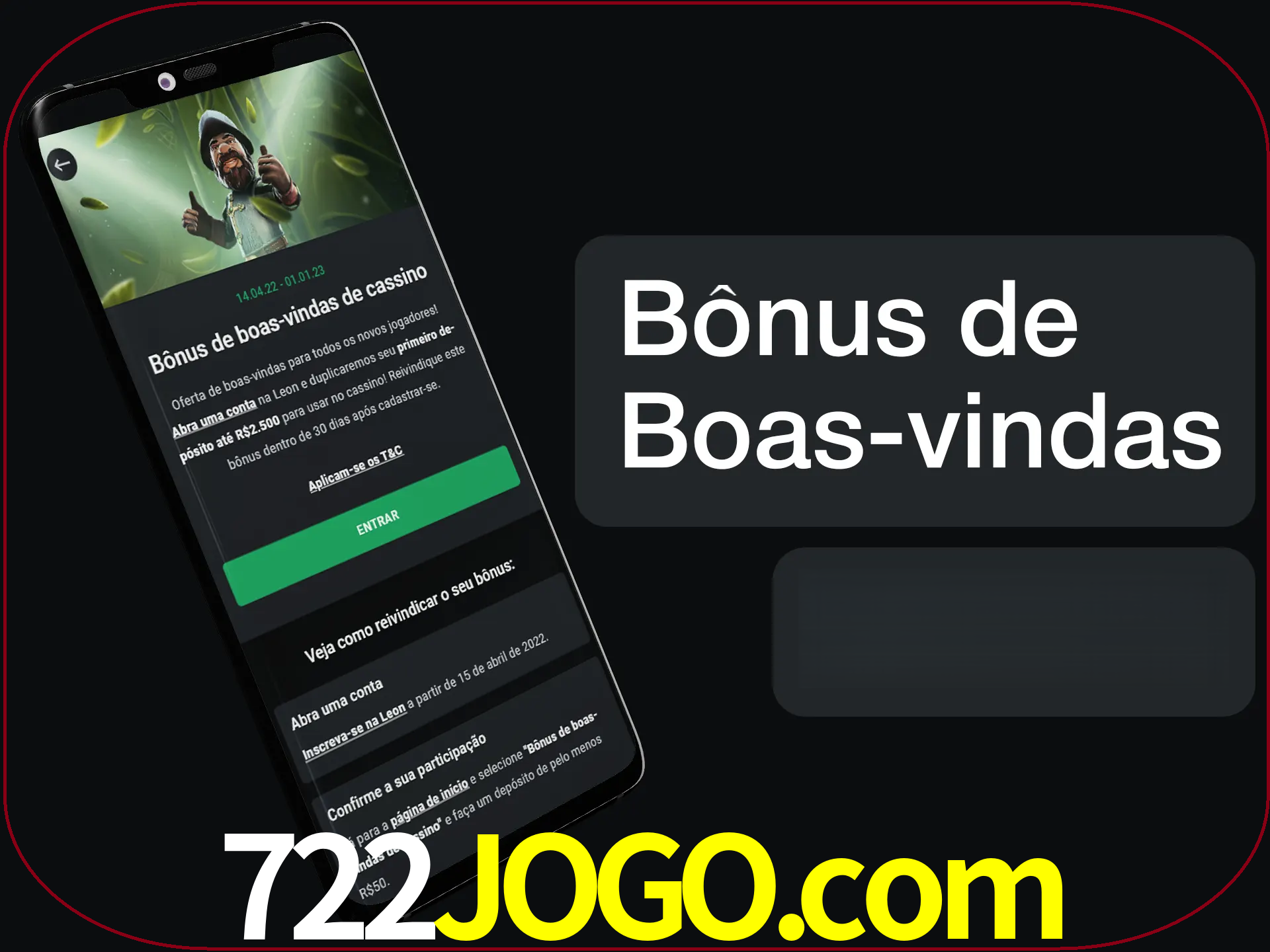 Não se esqueça de usar o bônus de boas-vindas.