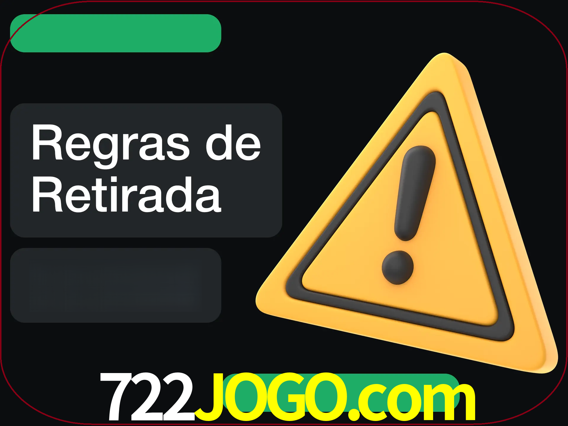 Leia as regras antes de fazer primeiro comdawal.